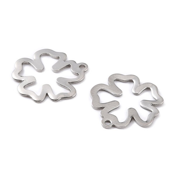 

PandaHall 201 Stainless Steel Pendants, Flower, Stainless Steel Color, 19.5x18x1mm, Hole: 1.4mm 201 Stainless Steel Flower