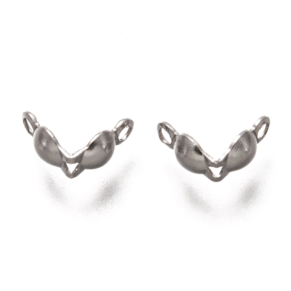

PandaHall 304 Stainless Steel Bead Tips, Stainless Steel Color, 6x3.5mm, Hole: 0.8mm, Inner Diameter: 2.5mm 304 Stainless Steel
