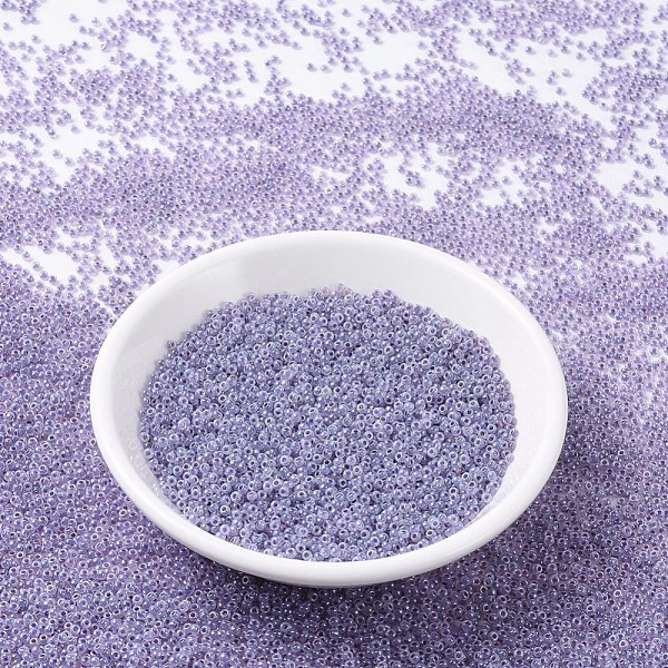 

PandaHall MIYUKI Round Rocailles Beads, Japanese Seed Beads, 11/0, (RR525) Purple Ceylon, 2x1.3mm, Hole: 0.8mm, about 1111pcs/10g Glass...