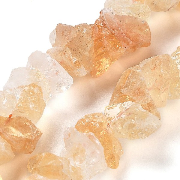 

PandaHall Raw Rough Natural Citrine Beads Strands, Nuggets, 9~17x7~16x8~14mm, Hole: 0.9mm, about 21~25pcs/strand, 7.09''~7.87''(18~20cm)...