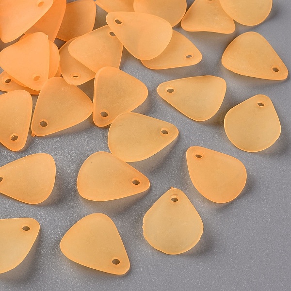 

PandaHall Transparent Frosted Acrylic Pendants, Petaline, Gold, 17x14x2.5mm, Hole: 1.8mm, about 2330pcs/500g Acrylic Petaline Gold