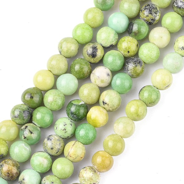 

PandaHall Natural Serpentine Beads Strands, Round, Green, 6mm, Hole: 1mm, about 63pcs/strand, 15.5 inch Serpentine Round Green