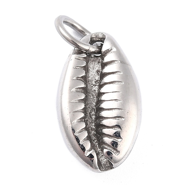 

PandaHall 304 Stainless Steel Pendants, with Jump Ring, Shell Shape, Stainless Steel Color, 20x11.5x7mm, Hole: 5.5mm 304 Stainless Steel...