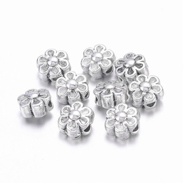

PandaHall Tibetan Style Beads, Zinc Alloy, Lead Free & Cadmium Free, Lovely Flower, Great for Mother's Day Gifts making, Antique Silver...