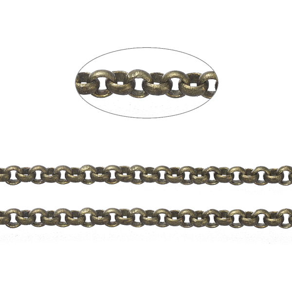 

PandaHall Brass Rolo Chains, Belcher Chains, Soldered, with Spool, Cadmium Free & Nickel Free & Lead Free, Antique Bronze, 1.5x0.6mm, about...