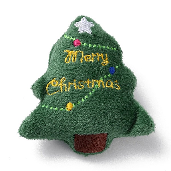 

PandaHall Christmas Theme Wool Cloth Brooches, with Iron Pins, for Backpack Clothes, Christmas Tree, 74.5x73x25mm Cloth Christmas Tree Green