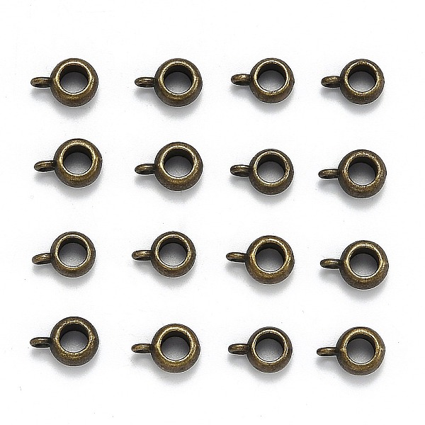 

PandaHall Tibetan Style Hangers, Bail Beads, Cadmium Free & Lead Free, Barrel, Antique Bronze, about 11.5mm long, 8mm wide, 5.5mm thick...