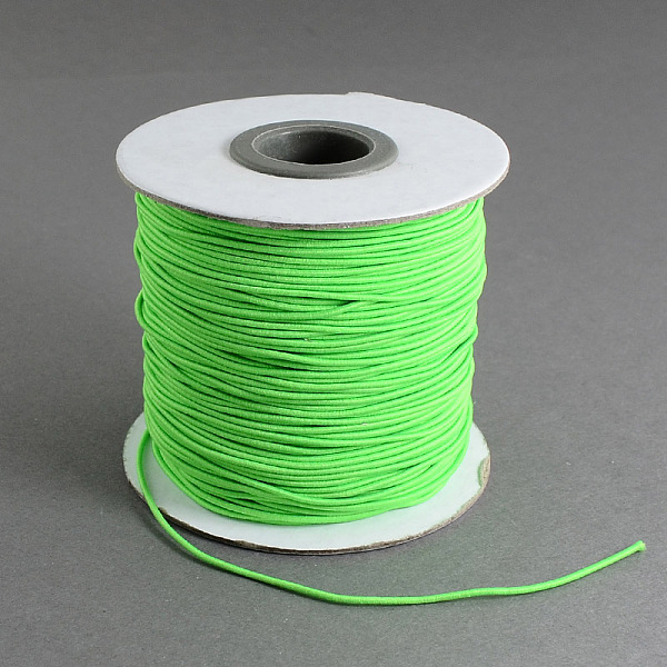 

PandaHall Round Elastic Cord, with Nylon Outside and Rubber Inside, Lime, 2mm, about 43.74 yards(40m)/roll Elastic Fibre Round Green