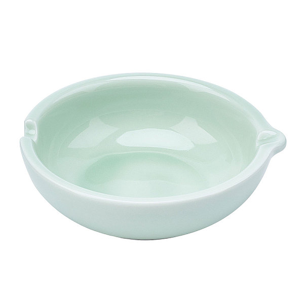 PandaHall Porcelain Multifunctional Ink Dish with Brush Holder Patterned, for Chinese Calligraphy and Sumi Painting, Light Green...