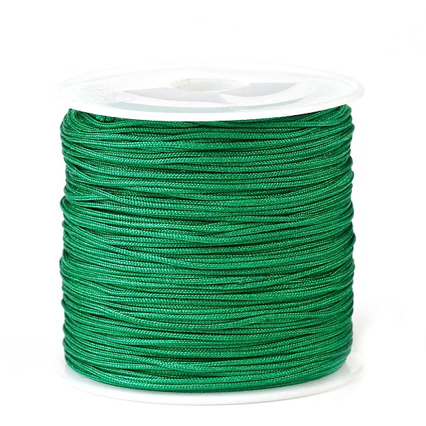 

PandaHall Nylon Thread, Sea Green, 0.8mm, about 45m/roll Nylon
