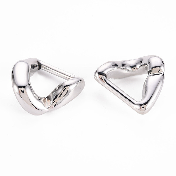 

PandaHall UV Plating ABS Plastic Linking Rings, Twist, Platinum, 26.5x28x9mm, Inner Diameter: 17x16mm Plastic Twist