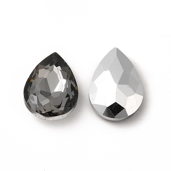 

PandaHall Glass Pointed Back Rhinestone, Back Plated, Faceted, Teardrop, Gray, 14x10x5mm Glass Rhinestone Teardrop Gray