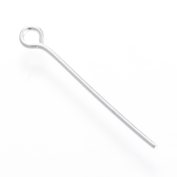 

PandaHall Jewelry Findings, Iron Eye Pin, Platinum, 35x0.7mm, about 6800pcs/1000g Iron