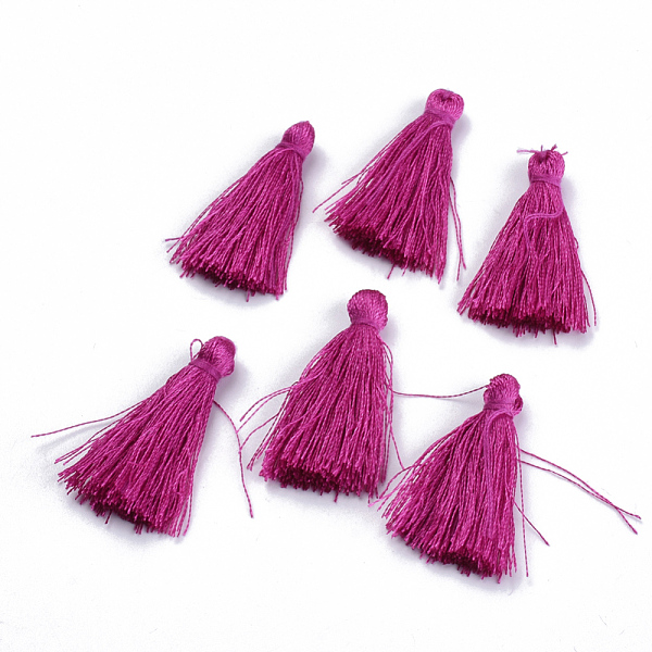 

PandaHall Polyester Tassel Pendant Decorations, Magenta, 30~35mm Polyester Pink