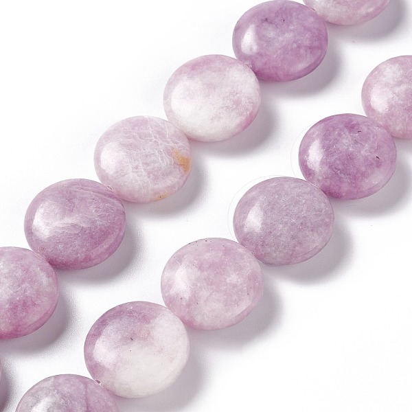 

PandaHall Natural Phosphosiderite Beads Strands, Flat Round, 19.5~20.5x7~8mm, Hole: 1mm, about 20pcs/strand, 15.55''~15.98''(39.5~40.6cm)...