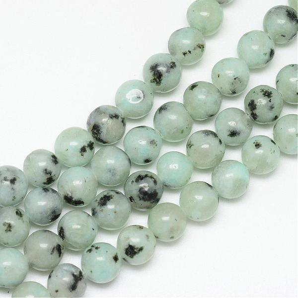 

PandaHall Natural Sesame Jasper/Kiwi Jasper Bead Strands, Round, 6mm, Hole: 1mm, about 65pcs/strand, 15.7 inch Sesame Jasper Round