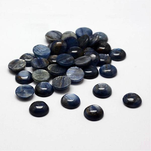 

PandaHall Dome Natural Kyanite/Cyanite/Disthene Cabochons, 12x4~5mm Other Quartz Half Round