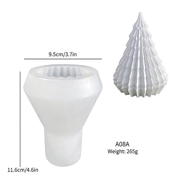 

PandaHall Tree DIY Silicone Molds, Display Molds, UV Resin & Epoxy Resin Jewelry Making, White, 95x116mm Silicone Tree White