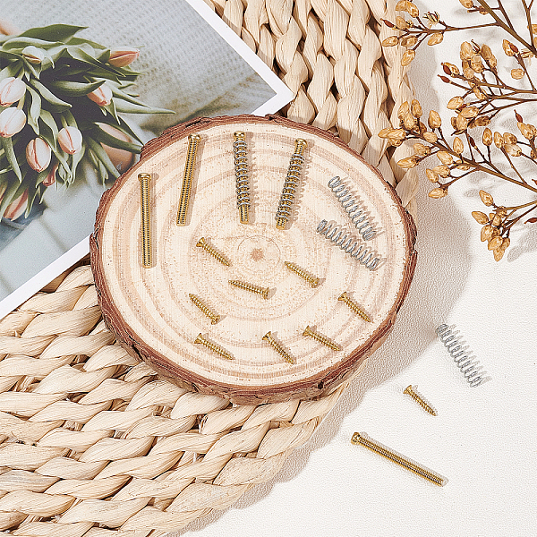 

PandaHall SUPERFINDINGS Golden Electric Guitar Accessories Kit Including 16pcs Thread Humbucker Pickup Height Screws 16pcs Humbucker Pickup...