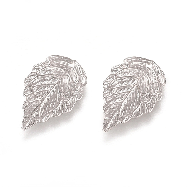 

PandaHall Brass Filigree Pendants, Leaf Charms, Platinum, 18x10x1mm, Hole: 1.2mm Brass Leaf