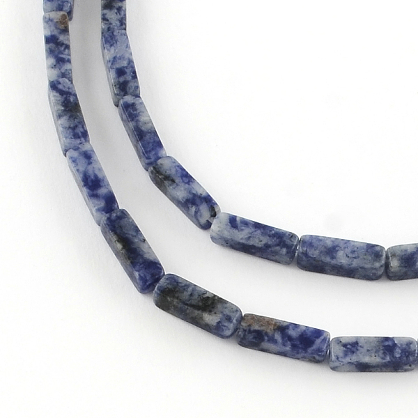 

PandaHall Cuboid Natural Blue Spot Gemstone Bead Strands, 11~14x4~5x4~5mm, Hole: 1mm, about 29~31pcs/strand, 15.3 inch Blue Spot Jasper...