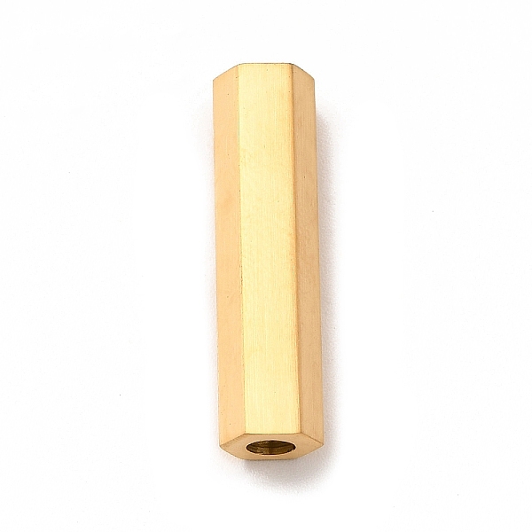 

PandaHall 304 Stainless Steel Matte Magnetic Clasps, Hexagon Tube, Golden, 25x6.5mm, Hole: 3mm 304 Stainless Steel Tube
