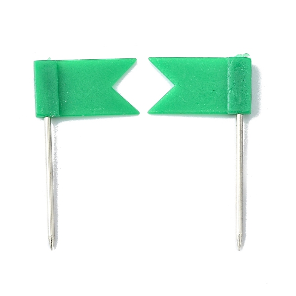 

PandaHall Plastic Map Pins, Drawing Push Pins, Flag Thumbtack, Office & School Supplies, with Steel Pins, Green, Flag: 18x11mm, Pin: 23mm...