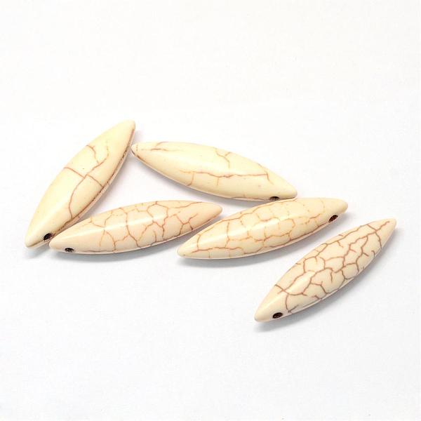 

PandaHall Synthetic Magnesite Pendants, Rice, PeachPuff, 27~28x8x6mm, Hole: 1.5mm Magnesite Rice Brown
