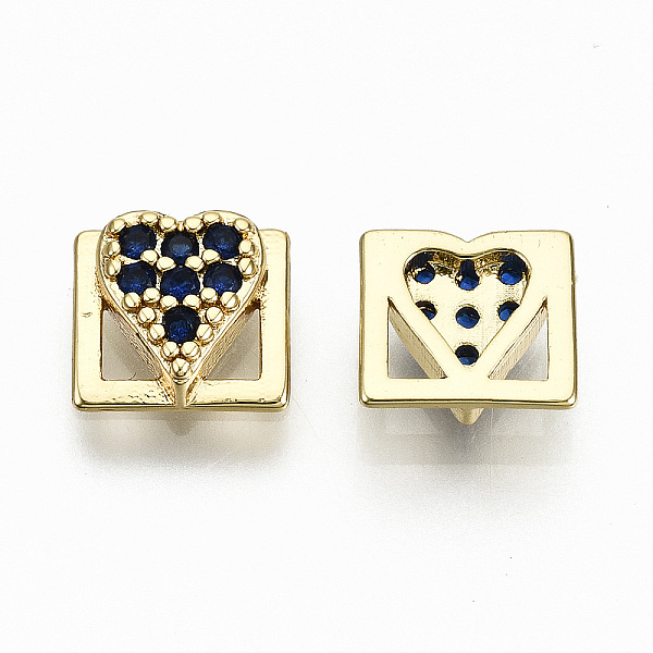 

PandaHall Brass Micro Pave Cubic Zirconia Cabochons, Fit Floating Locket Charms, Cadmium Free & Nickel Free & Lead Free, Heart, Real 16K...
