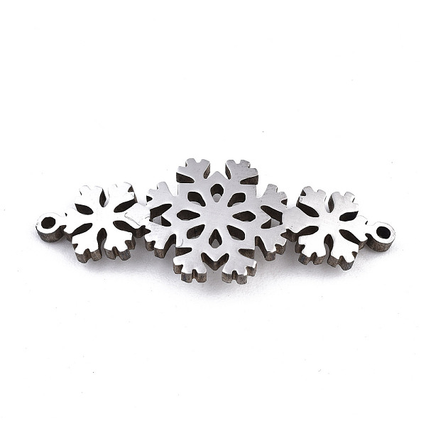 

PandaHall 304 Stainless Steel Link Connectors, Laser Cut, Snowflake, Stainless Steel Color, 11x28.5x1.5mm, Hole: 1.2mm 304 Stainless Steel...