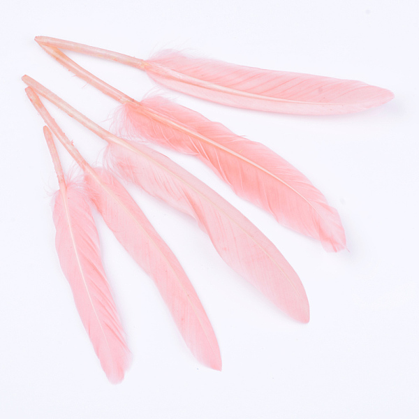 PandaHall Goose Feather Costume Accessories, Dyed, Pink, 100~175x13~25mm Feather Feather Pink