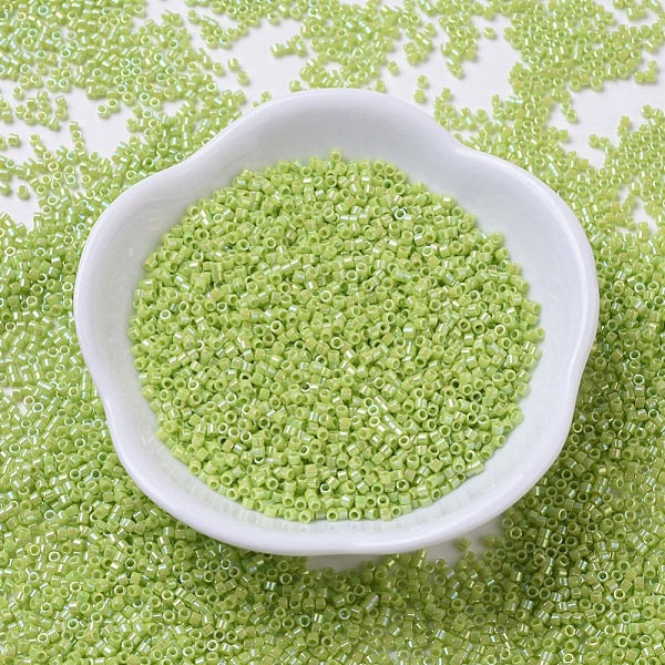 

PandaHall MIYUKI Delica Beads Small, Cylinder, Japanese Seed Beads, 15/0, (DBS0169) Opaque Chartreuse AB, 1.1x1.3mm, Hole: 0.7mm, about..., Green