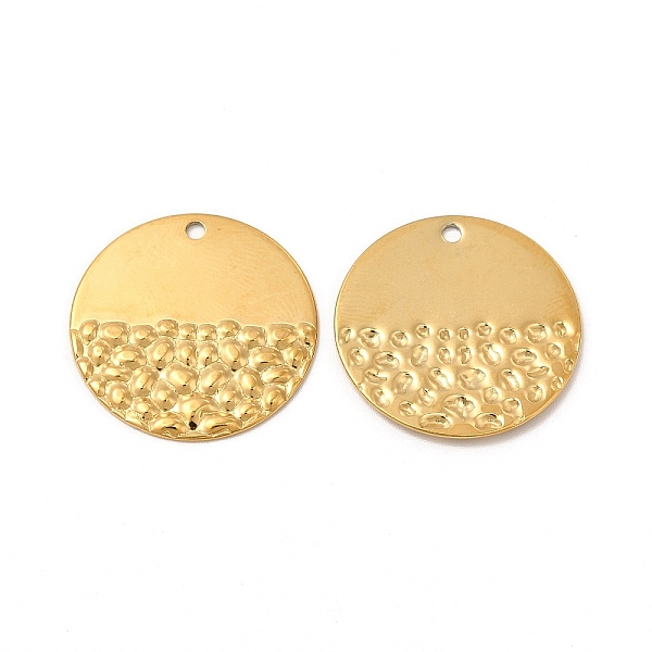 

PandaHall Ion Plating(IP) 304 Stainless Steel Pendants, Flat Round Charm, Real 18K Gold Plated, 23x1mm, Hole: 1.8mm 304 Stainless Steel Flat...