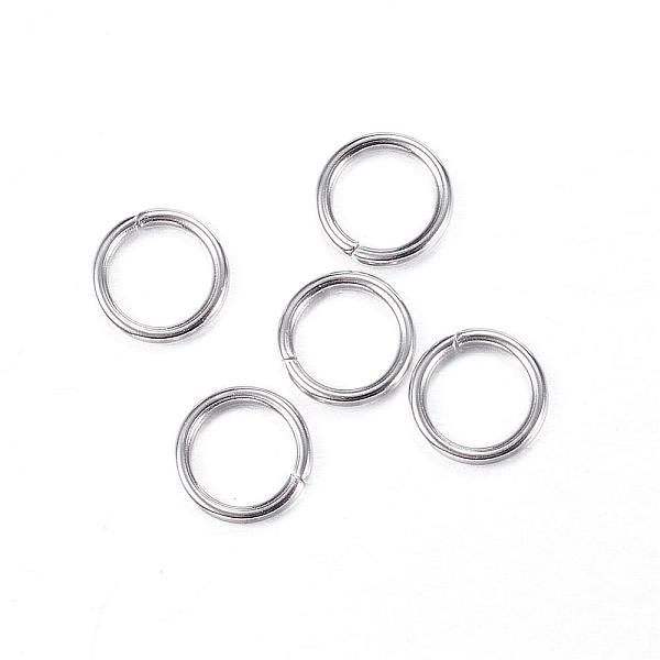 

PandaHall 304 Stainless Steel Jump Rings, Open Jump Rings, Stainless Steel Color, 8x1.2mm, Inner Diameter: 5.6mm 304 Stainless Steel