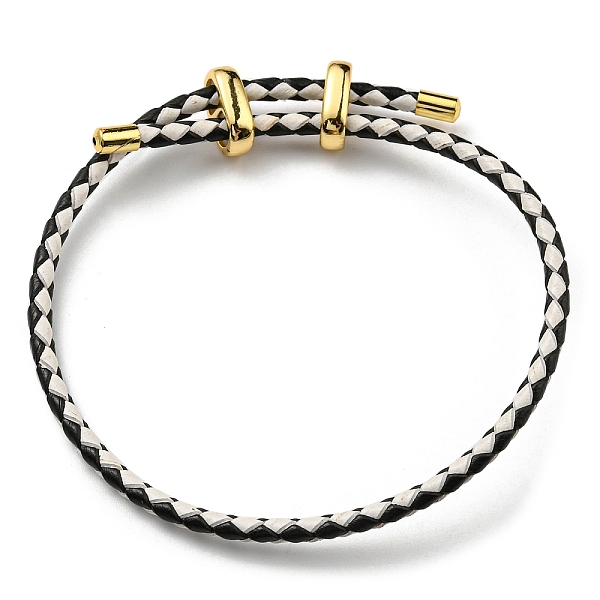 

PandaHall Leather Braided Cord Bracelets, Adjustable Bracelet, Black, Inner Diameter: 5/8~2-7/8 inch(1.5~7.3cm) Leather Black