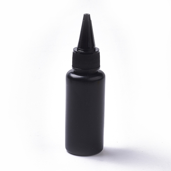 

PandaHall Plastic Glue Bottles, Black, 10.3cm, Capacity: 30ml Plastic Black
