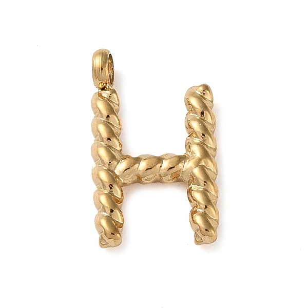 

PandaHall 316 Surgical Stainless Steel Pendants & Charms, Golden, Letter H, 14.5x8.5x2mm, Hole: 2mm 316 Surgical Stainless Steel Letter H