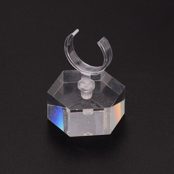 

PandaHall Transparent Acrylic Ring Display Rack, Clear, 3.4x2.9x3.9cm Acrylic Clear