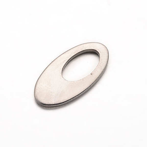 

PandaHall 304 Stainless Steel Stamping Blank Tag Pendants, Oval Charms, Stainless Steel Color, 18.5x9.5x1mm, Hole: 9x5mm 304 Stainless Steel...