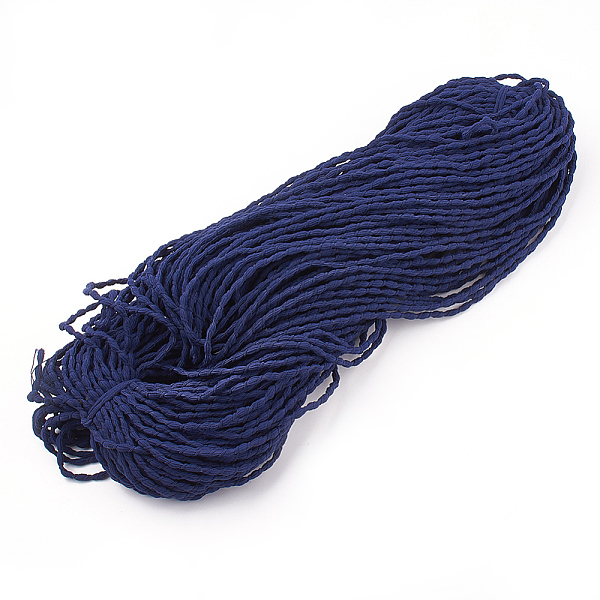 

PandaHall Elastic Cord, with Nylon Outside and Rubber Inside, Midnight Blue, 5mm, about 100yard/bundle(300 feet/bundle) Elastic Fibre Blue