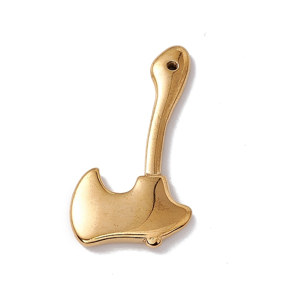 

PandaHall Vacuum Plating 304 Stainless Steel Pendants, Axe Charms, Golden, 40x24x4mm, Hole: 1mm 304 Stainless Steel Others