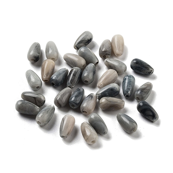 

PandaHall Opaque Acrylic Beads, Teardrop, Gainsboro, 7.5x4mm, Hole: 1.2mm Acrylic Teardrop Gray