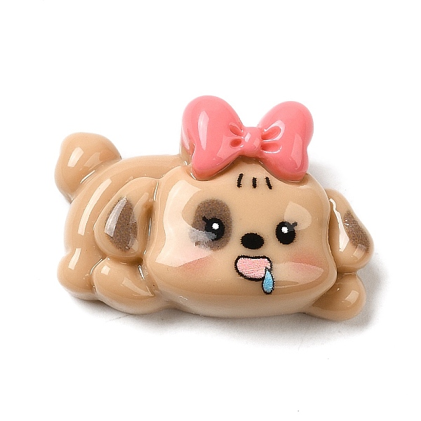 

PandaHall Opaque Resin Puppy Cabochons, Dog, Tan, 17x25.5x8.5mm Resin Dog Orange