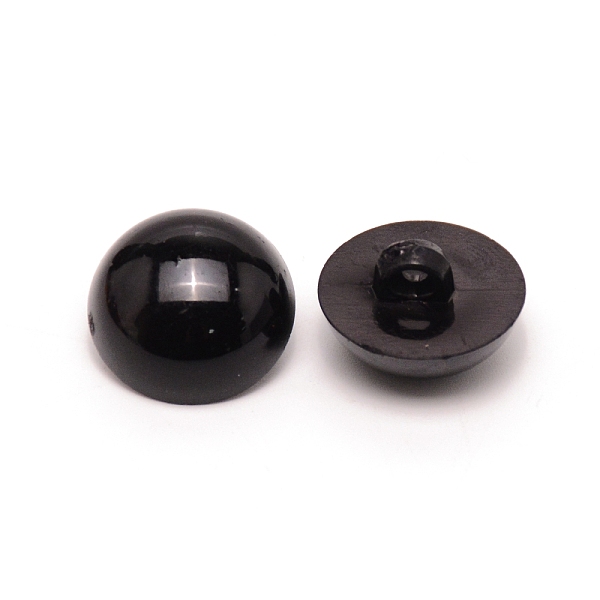 

PandaHall Craft Plastic Doll Eyes, Stuffed Toy Eyes, Mushroom, Black, 17x10.5mm, Hole: 3mm Plastic Half Round Black