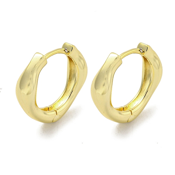 

PandaHall Brass Hoop Earrings, Real 18K Gold Plated, 16x4mm Brass Ring