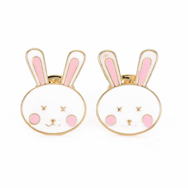 

PandaHall Rabbit Enamel Pin, Animal Alloy Brooch for Backpack Clothes, Cadmium Free & Lead Free, Light Gold, Pink, 22.5x17x11mm, Pin: 1mm...