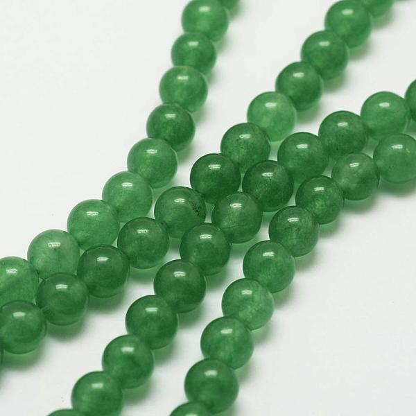 

PandaHall Natural Green Aventurine Bead Strands, Round, Dyed, 8mm, Hole: 1mm, about 48pcs/strand, 15.7 inch Green Aventurine Round