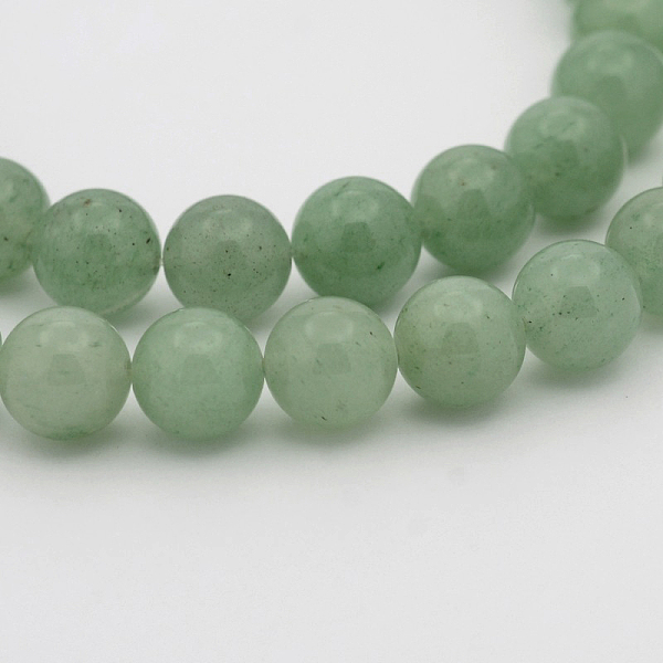 

PandaHall Natural Green Aventurine Round Bead Strands, 6mm, Hole: 1mm, about 68pcs/strand, 15.7 inch Green Aventurine Round