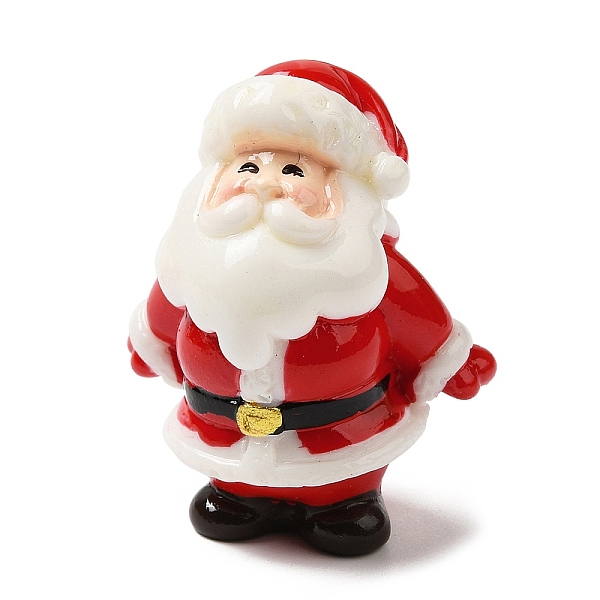 PandaHall Christmas Theme Resin Display Decorations, for Car or Home Office Desktop Ornaments, Santa Claus, 30x21x36mm Resin Santa Claus Red