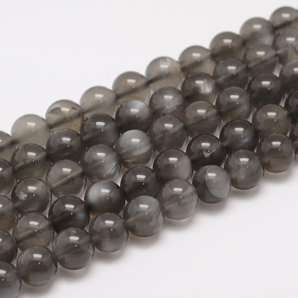 Natural Black Moonstone Beads Strands